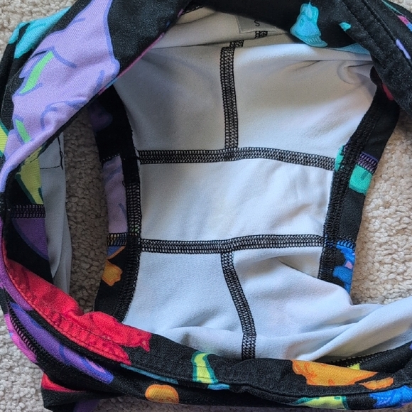 Fleo Black Shorts with Colorful Print - Picture 3 of 3